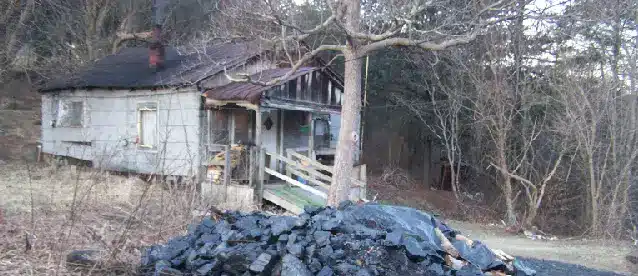 A rural home in need of repair