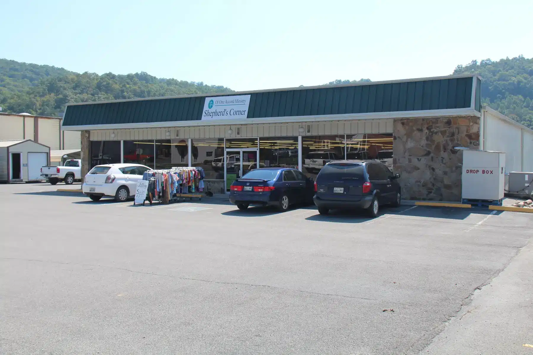 The Shepherd's Corner storefront in Sneedville