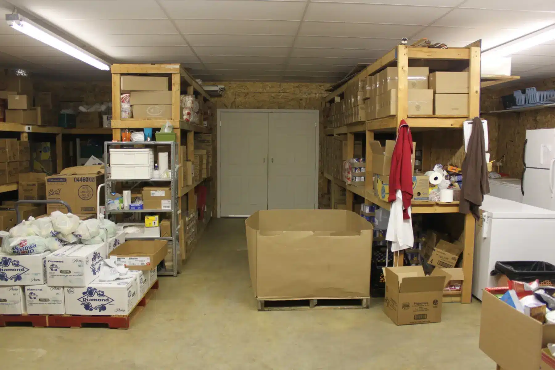 Food pantry storage and supplies